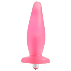 Prótese plug vibro interno rosa 14,5X4,5cm
