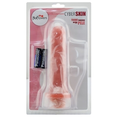 Prótese cyber com vibro natural 16x4cm - comprar online