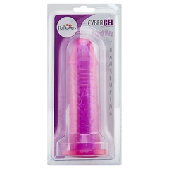 Prótese cyber gel com vertebra pink 18x4cm - comprar online