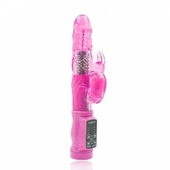 Vibrador Rotativo com Estimulador Clitoriano Coelho 12 Vibrações -USB - comprar online