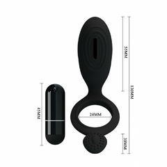 Anel Peniano em Silicone com Estimulador Clitoriano Vibratório - comprar online