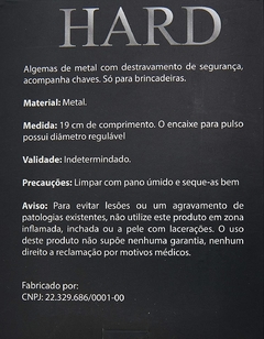 Algema de dobradiça HARD cromada - Distribuidora BeHot