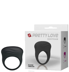 Anel peniano em silicone com vibro - pretty love