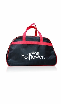 Bolsa Hot Flowers Preta