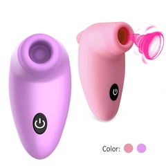 Massageador de clitóris com sucção - pilha