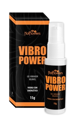 Gel beijável vibro power - vodka com energético 15GR