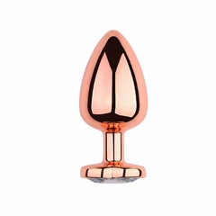 Plug Anal em Aço Rosê - Formato de Coração - Tamanho P - comprar online