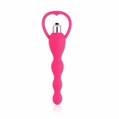 Plug Anal com 1 vibro liga e desliga feito em Silicone Cirúrgico de Toque Macio e Aveludado