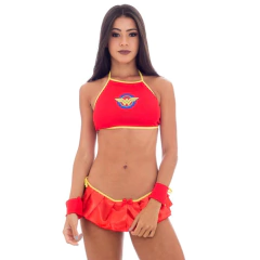 Mini mulher maravilha saia