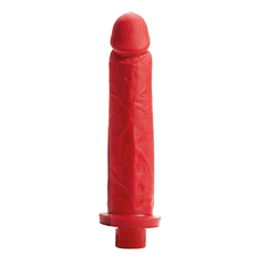 Prótese com vibro interno vermelha 25x6cm
