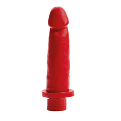 Prótese com vibro interno vermelha 17,5x4,5cm