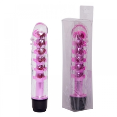 Vibrador Multivelocidade com Capa Lisa Transparente - Translucido