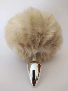 Plug de metal HARD cromado Pompom médio - comprar online