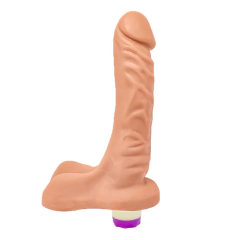 Prótese fogo da paixão 19x4,5cm com vibro interno