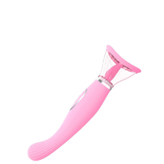 Bomba vaginal com vibração e movimento de língua - USB - Distribuidora BeHot