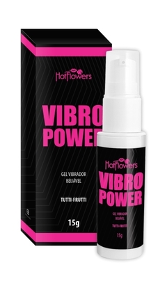 Gel beijável vibro power - tutti frutti 15gr