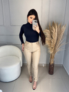 CALÇA SKINNY COURO RESINADO NUDE - comprar online