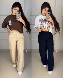 CALÇA CARGO EM LINHO - comprar online