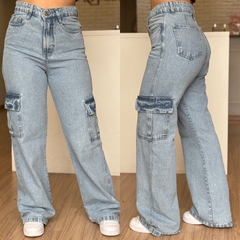 WIDE LEG CARGO JEANS - comprar online