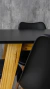 Juego comedor - Mesa 160 + 4 Tulip - NEGRO - Medra Store
