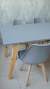 Juego comedor - Mesa 160 + 4 Tulip - GRIS - tienda online