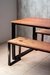 Mesa HARRISON 120 + 2 bancos. Negro en internet