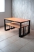 Mesa HARRISON 120 + 2 bancos. Negro - MedraStore