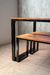 Mesa HARRISON 120 + 2 bancos. Negro