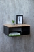 Mesa de luz WATT roble/negro - MedraStore