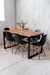 Mesa HARRISON 140 + 6 eames. Negro en internet