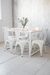Mesa HARRISON 140 + 6 tolix. Blanco en internet