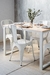 Mesa HARRISON 120 + 4 tolix. Blanco