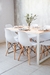 Mesa HARRISON 120 + 6 eames. Blanco - tienda online
