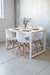 Mesa HARRISON 120 + 4 eames. Blanco - MedraStore