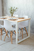 Mesa HARRISON 120 + 4 eames. Blanco - tienda online
