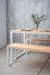 Mesa HARRISON 140 + 2 bancos. Blanco