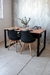 Mesa HARRISON 120 + 4 tulip. Negro
