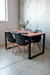 Mesa HARRISON 120 + 4 tulip. Negro en internet