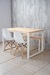 Mesa HARRISON 120 + 2 eames + banco. Blanco - tienda online