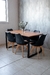 Mesa HARRISON 140 + 6 tulip. Negro - MedraStore