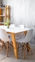 Juego comedor - Mesa 120 + 4 eames. Blanco - tienda online