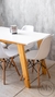 Juego comedor - Mesa 140 + 4 eames. Blanco - MedraStore