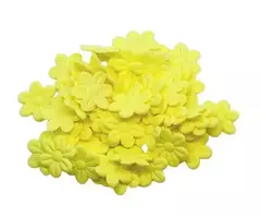 FLORZINHA DE TECIDO - 20 UNIDADES - Aplique Mais Fitas