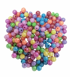 MIÇANGA BOLINHA COLORIDO ESCURO NR 22 (5MM) - 50 GRAMAS