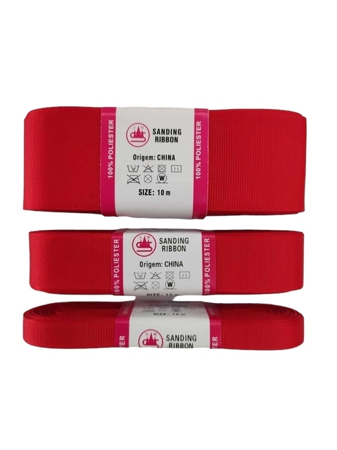 FITA SANDING COR 040 VERMELHO - 10 METROS