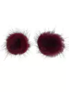 APLIQUE MEIO POMPOM PELÚCIA VINHO (2,5 CM) - 2 UNIDADES
