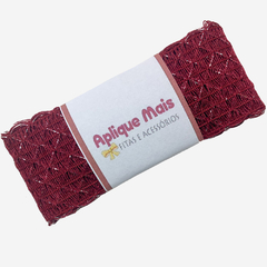 FITA COM LUREX - 1 METRO - Aplique Mais Fitas