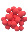 APLIQUE POMPOM COR MELANCIA (2,0 CM) - 10 UNIDADES