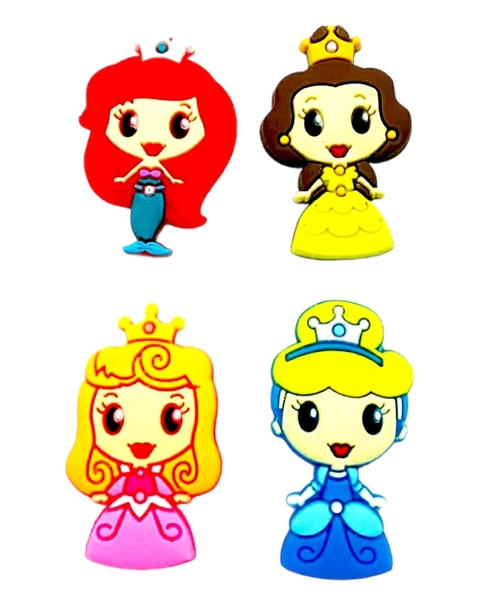 APLIQUE PRINCESA DISNEY - 04 UNIDADES.