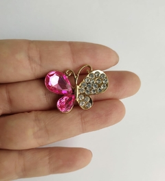 APLIQUE BORBOLETA COM STRASS - 1 UNIDADE - comprar online